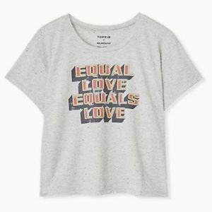 NWT Torrid Equal Love Crop